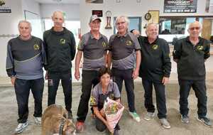 3e tour du Trophée Vétérans 2024, en tableau B - Victoire de Locmaria Pétanque 19-12