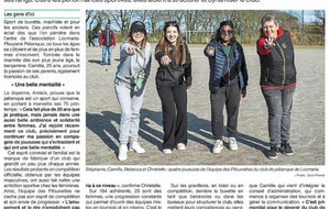 La pétanque au féminin à Locmaria Pétanque